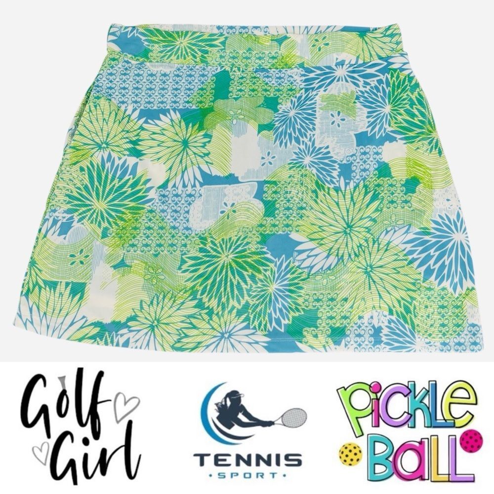 Emerald 18 Blue Green Athletic Skort Sz. L